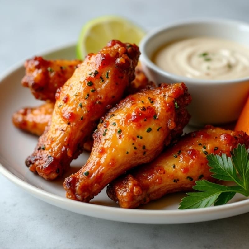 Crispy Baked Honey-Garlic Chicken Wings