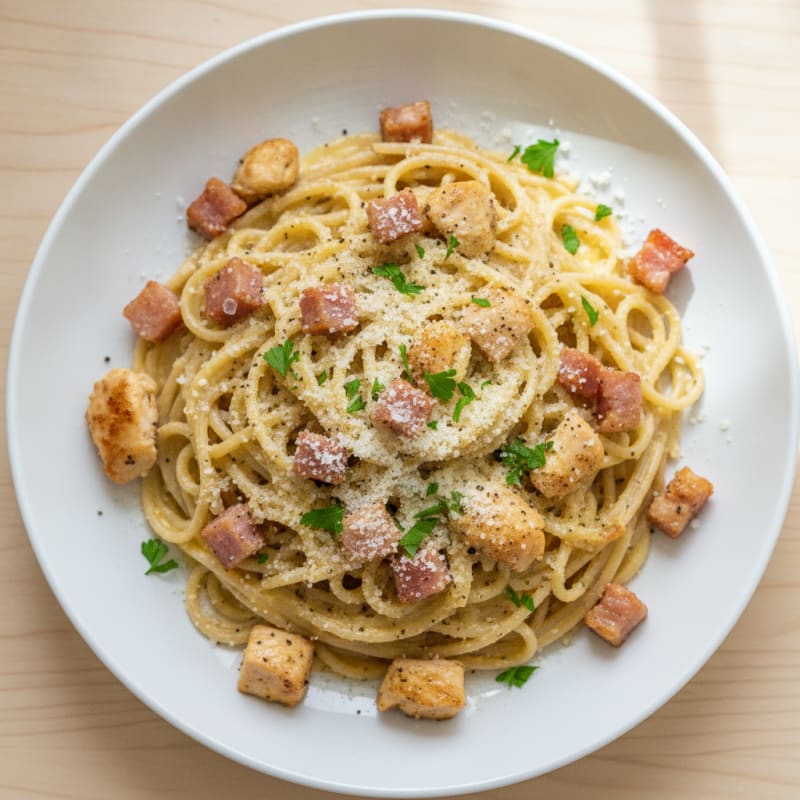 Classic Carbonara with Pancetta and Egg