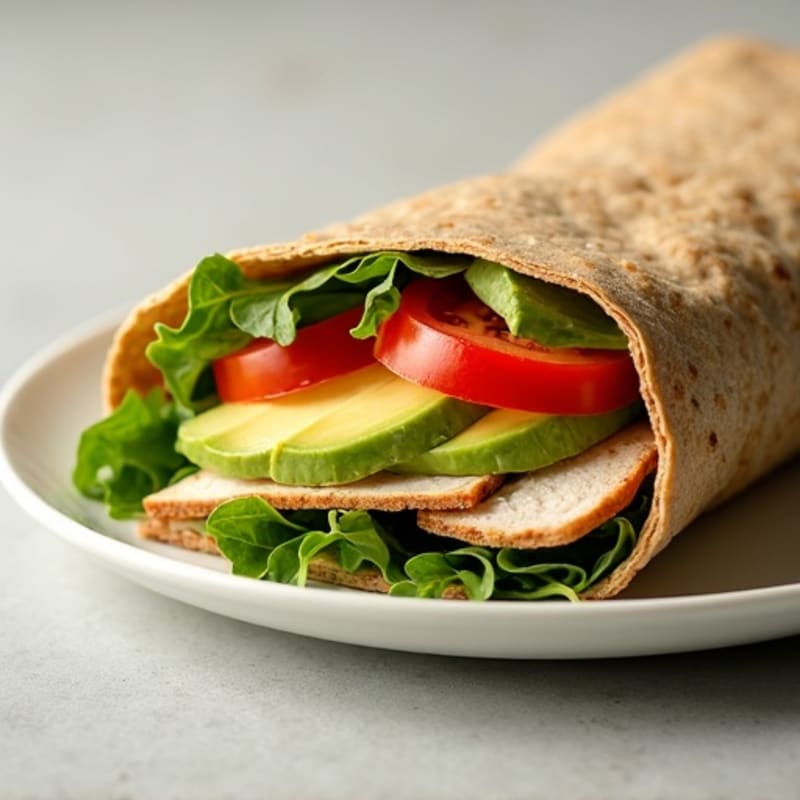 Turkey Avocado Whole Wheat Wrap