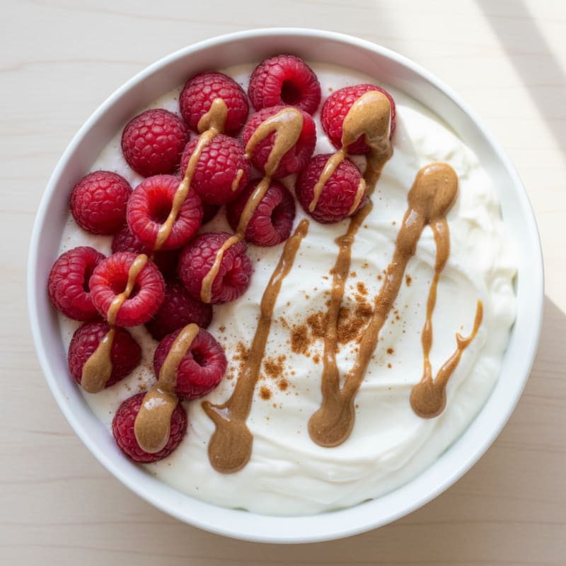 Silky Greek Yogurt Protein Pudding with Berries