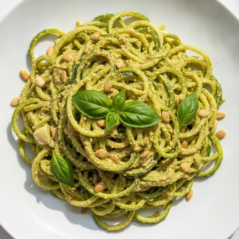 Vibrant Raw Vegan Zucchini Noodles