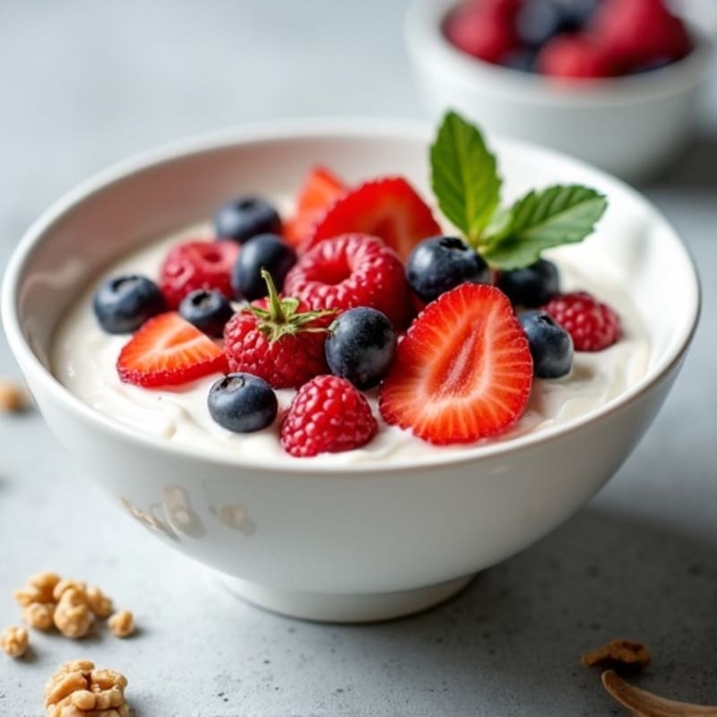 Creamy Greek Yogurt Protein Bowl with Berries