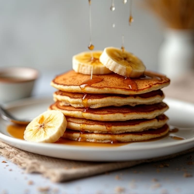 Protein-Packed Caramelized Banana Oat Pancakes