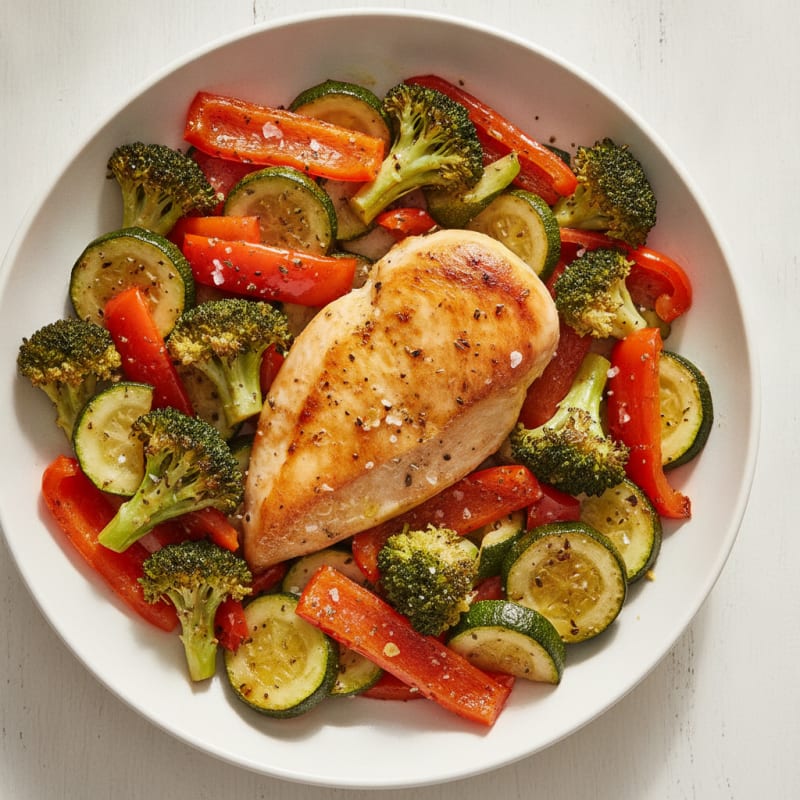Chicken and Roasted Vegetable Medley