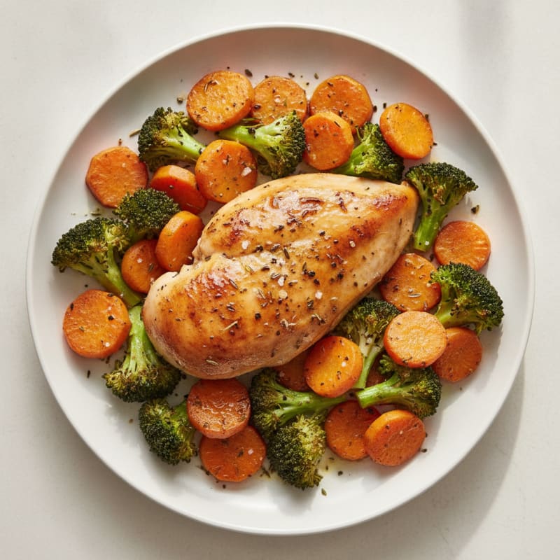 Herb-Roasted Chicken with Roasted Vegetables