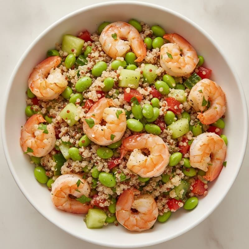 Edamame Quinoa Salad with Lemon-Herb Vinaigrette