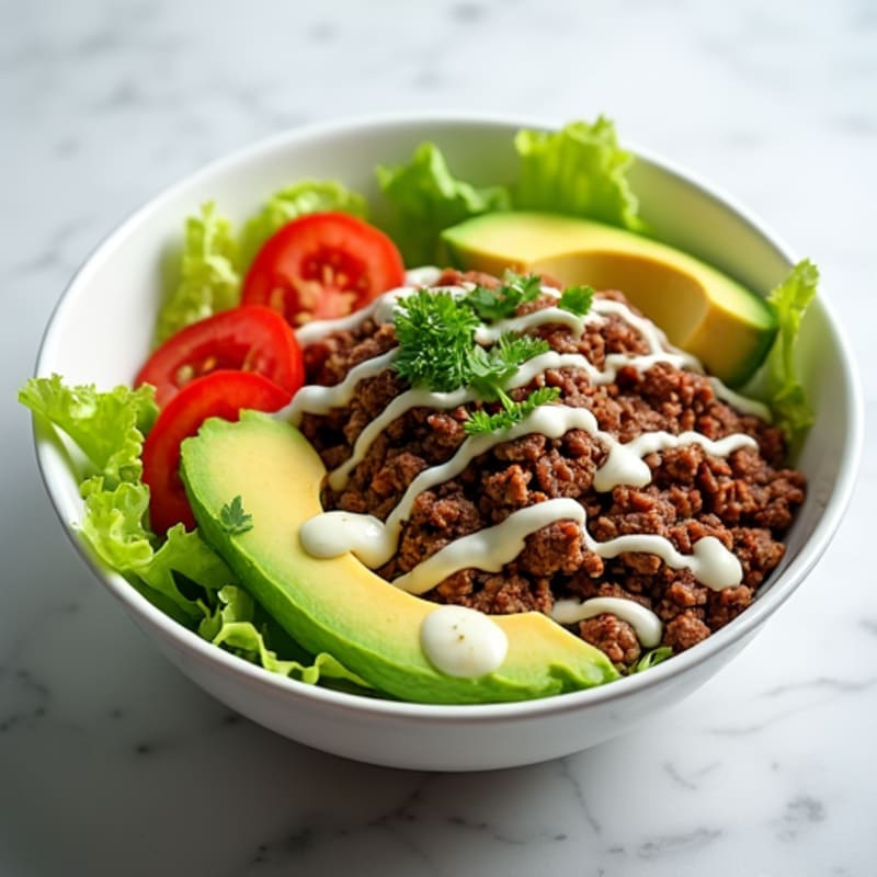 Seasoned Ground Beef Power Bowl