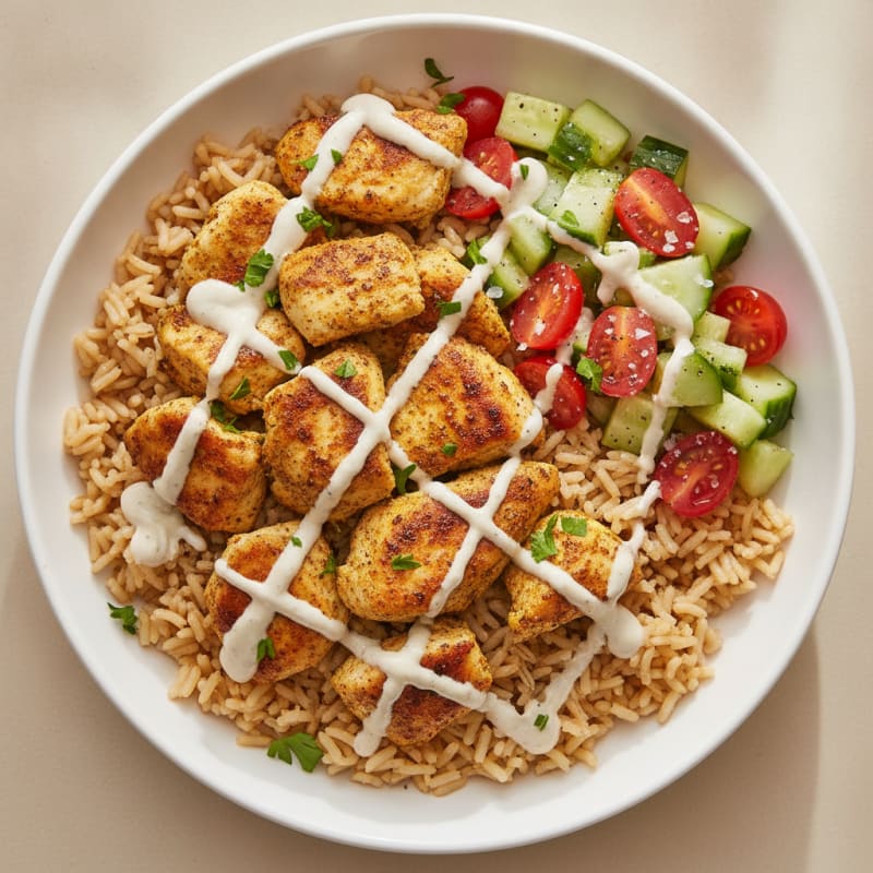 Chicken Shawarma Rice Bowl