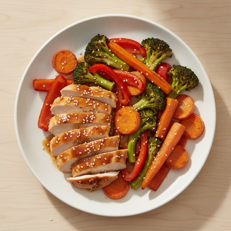 Teriyaki Chicken with Roasted Vegetables