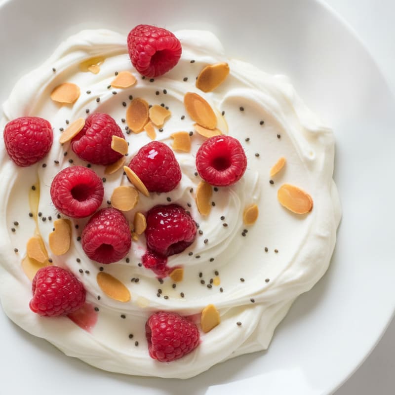 Silky Greek Yogurt Protein Mousse with Berries