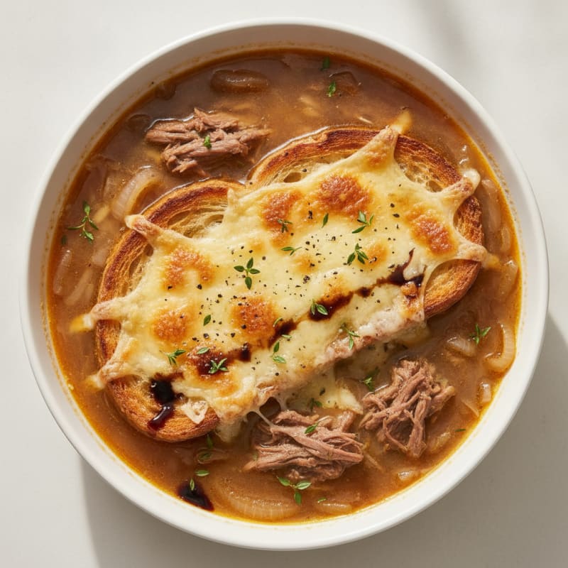 Classic French Onion Soup with Gruyere