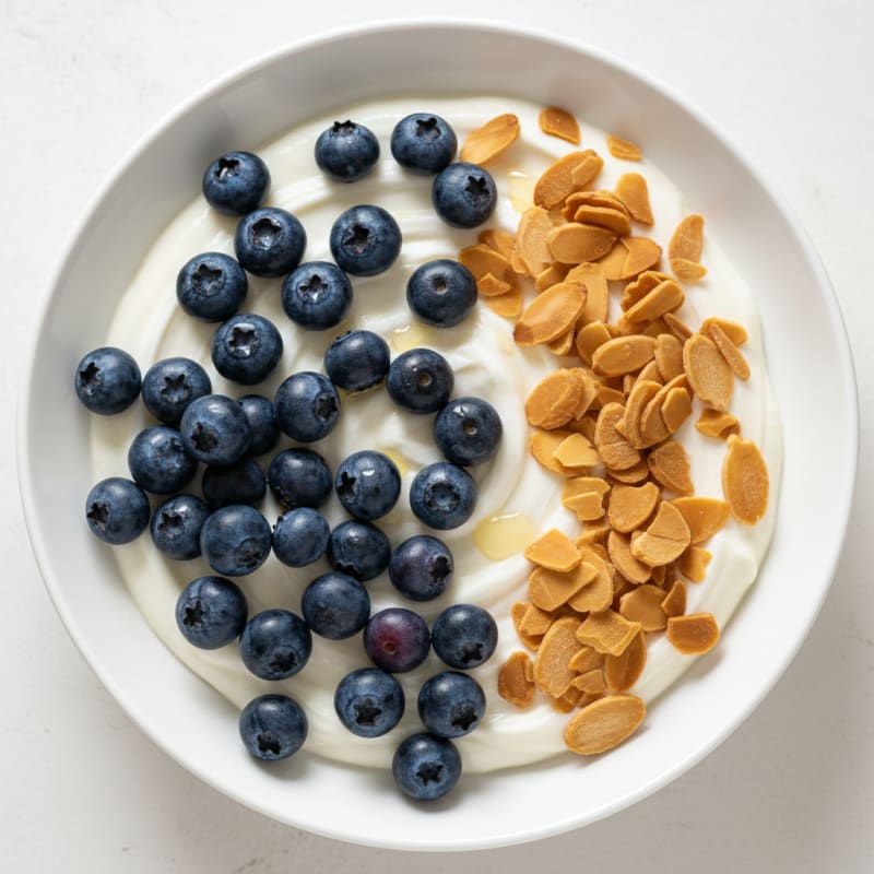 Silky Greek Yogurt Protein Pudding with Almonds