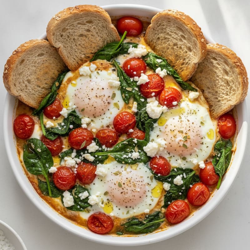 Baked Eggs with Roasted Tomatoes