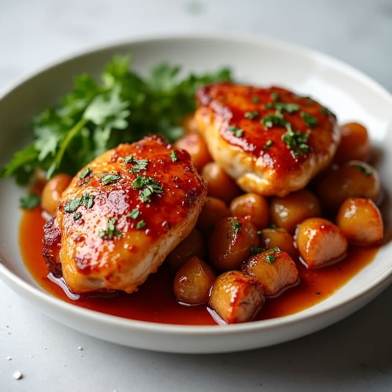 Smoky Honey-Glazed BBQ Chicken Thighs