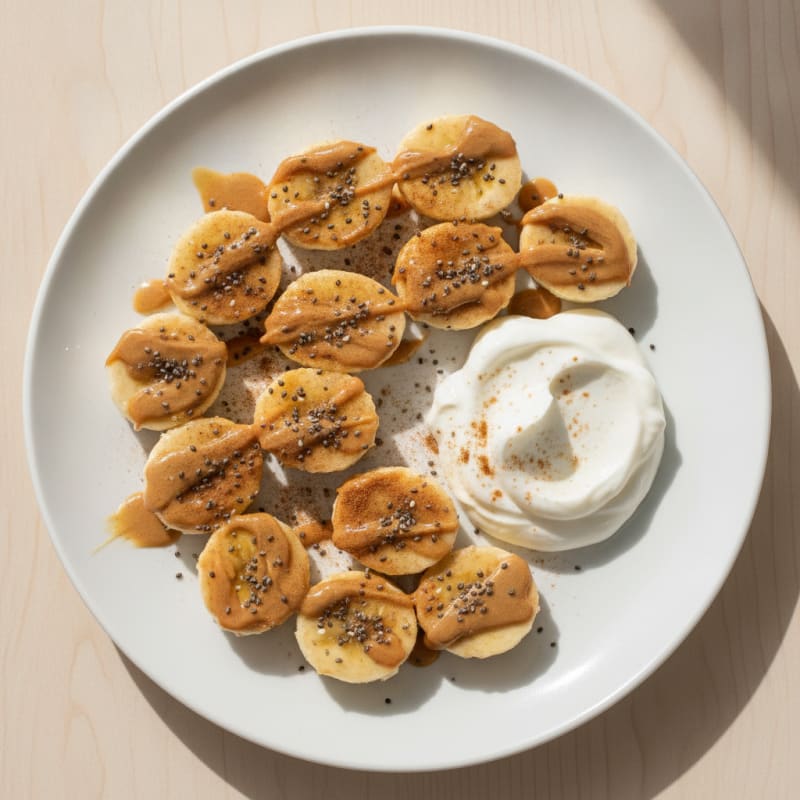 Almond Butter Banana Bites