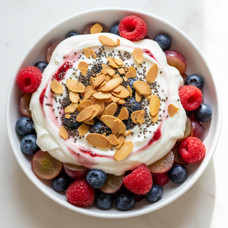 Creamy Greek Yogurt Protein Parfait with Mixed Berries