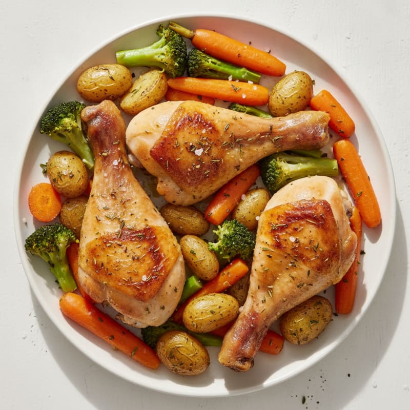 Roasted Chicken Legs with Herbs