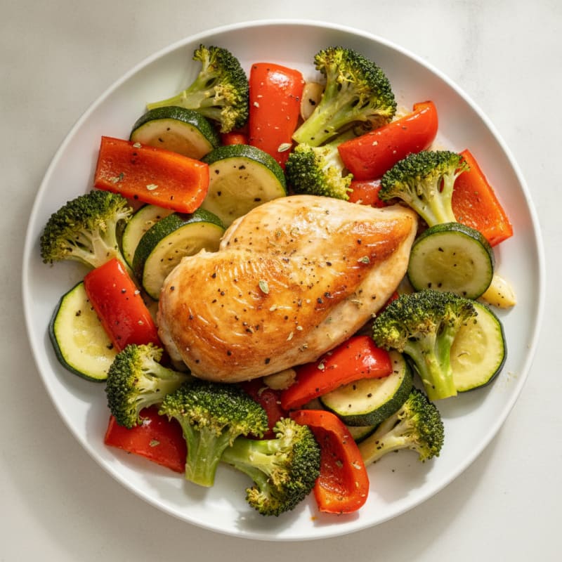 Lemon Herb Roasted Chicken and Vegetables