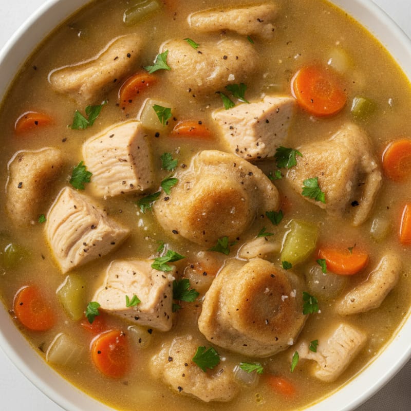 Homestyle Chicken and Dumpling Soup
