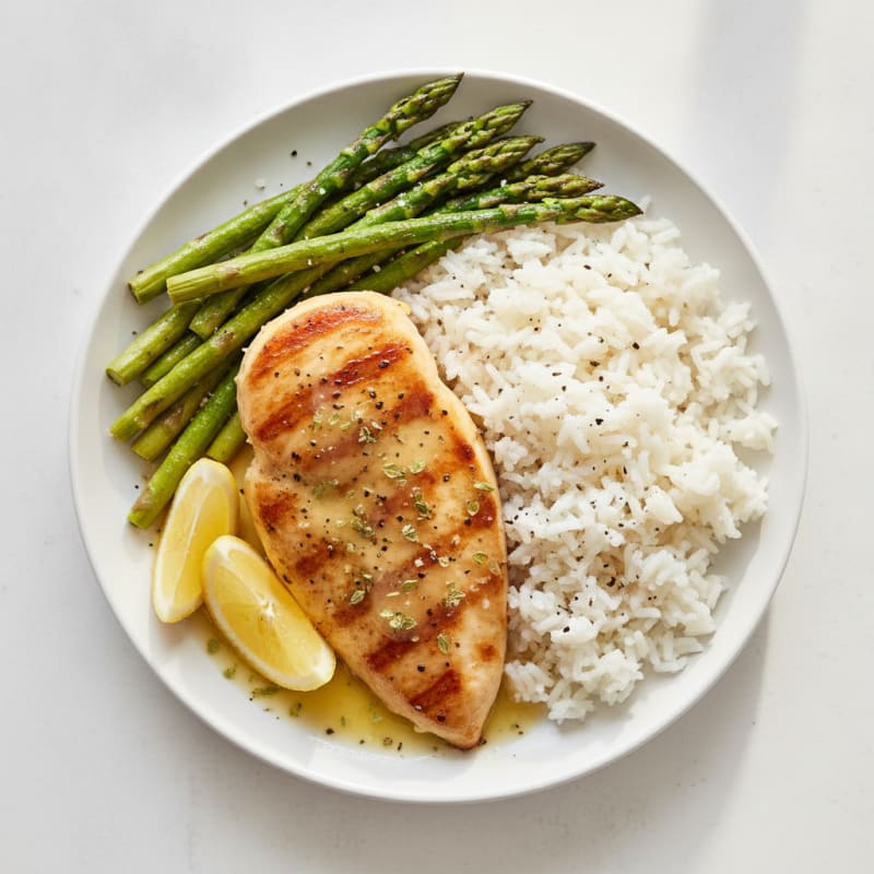 Lemon Herb Chicken with Roasted Asparagus