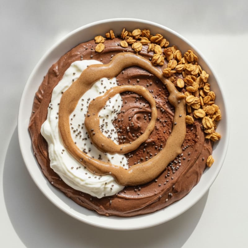 Silky Chocolate Protein Pudding with Greek Yogurt