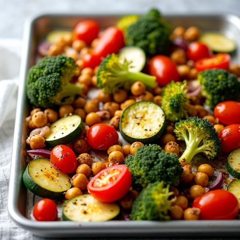 Sheet Pan Garlic Herb Roasted Vegetables
