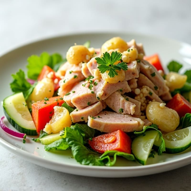 Herb-Citrus Tuna Salad with Crunchy Vegetables