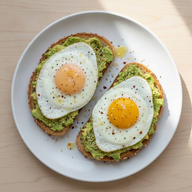Avocado Toast with Fried Eggs