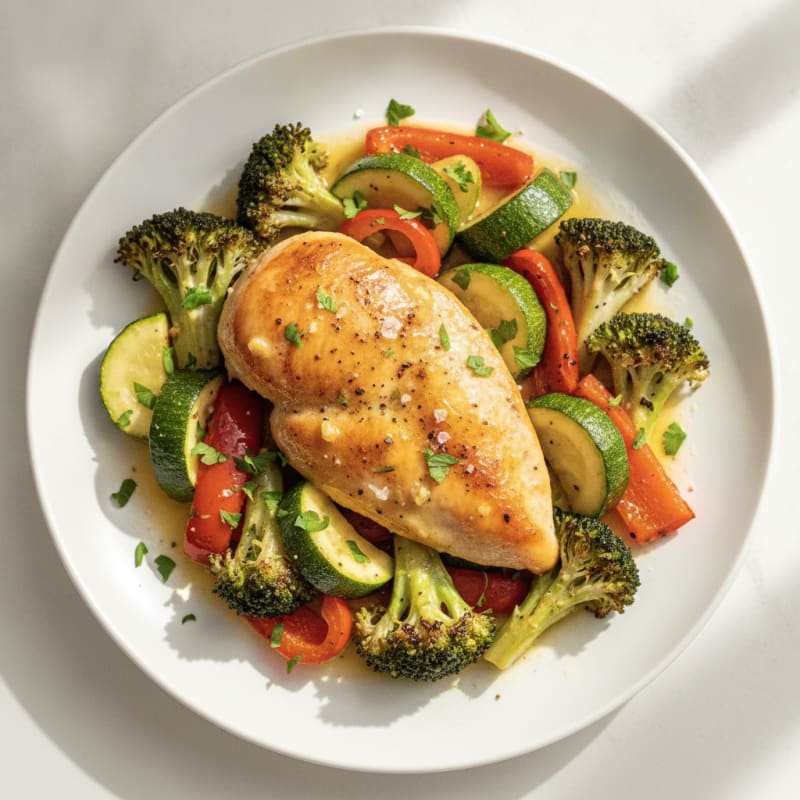 Lemon Herb Chicken and Roasted Vegetables