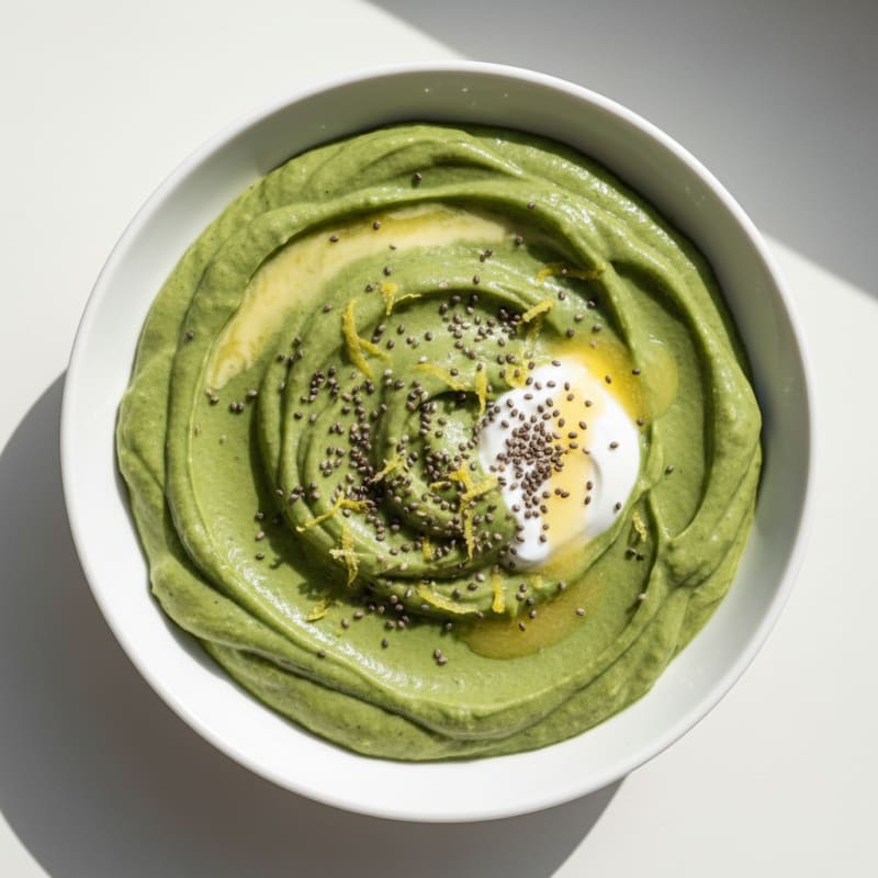 Creamy Zesty Avocado Green Smoothie