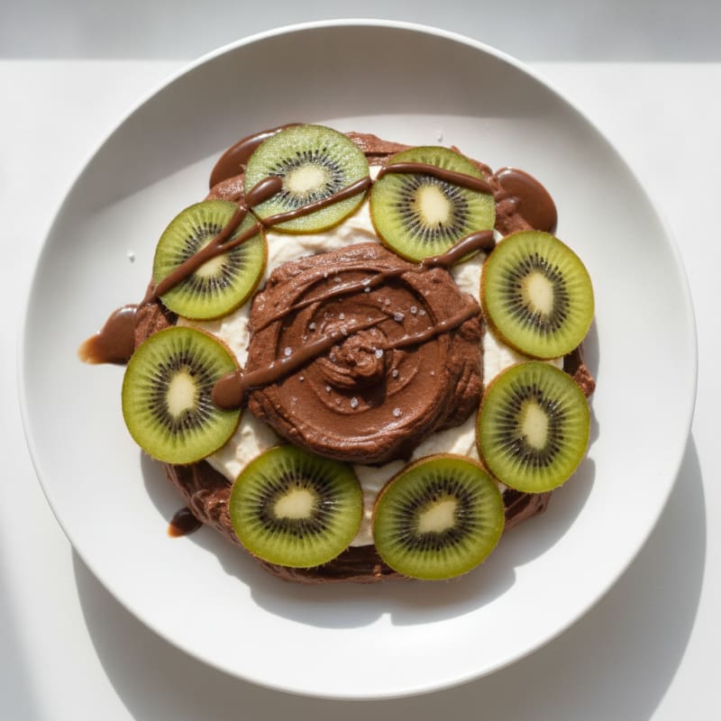 Chocolate Kiwi Tofu Parfait