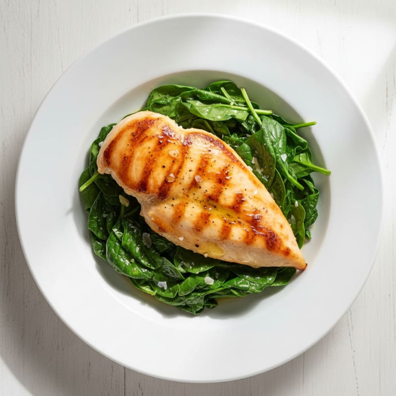 Pan-Seared Chicken with Sautéed Greens