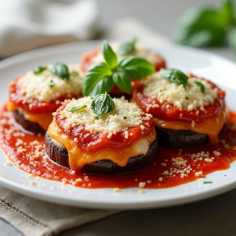 Crispy Baked Eggplant Parmesan with Fresh Herbs