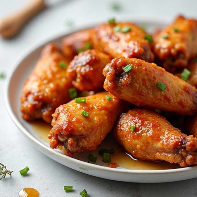 Crispy Baked Honey-Garlic Chicken Wings