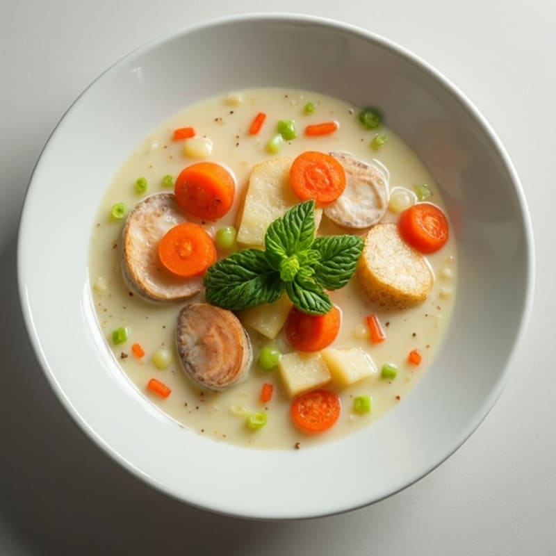 Healthy Creamy Clam and Vegetable Chowder