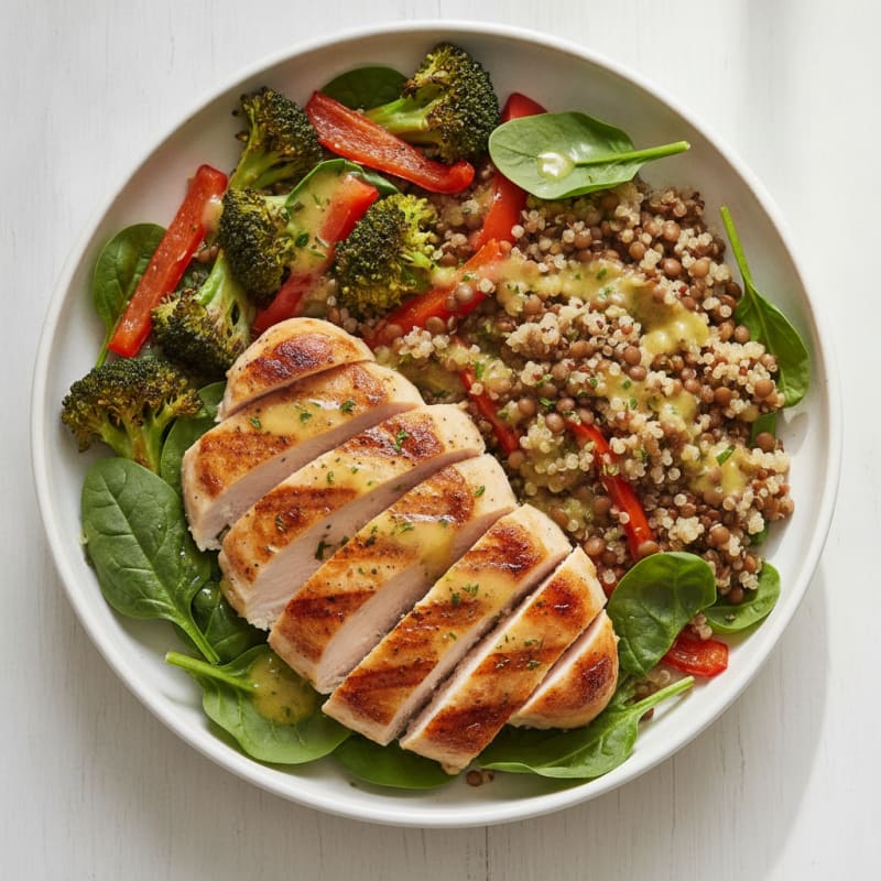 Lentil and Vegetable Grain Bowl