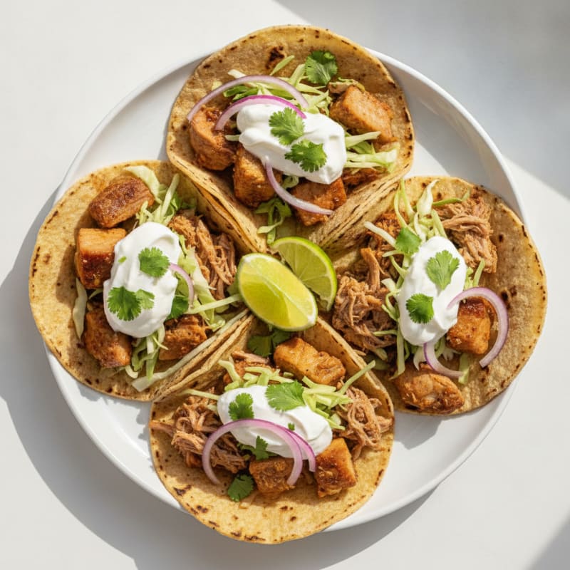 Slow-Cooked Pork Carnitas Tacos