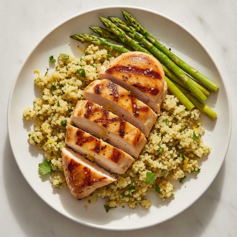 Grilled Chicken with Lemon-Herb Quinoa