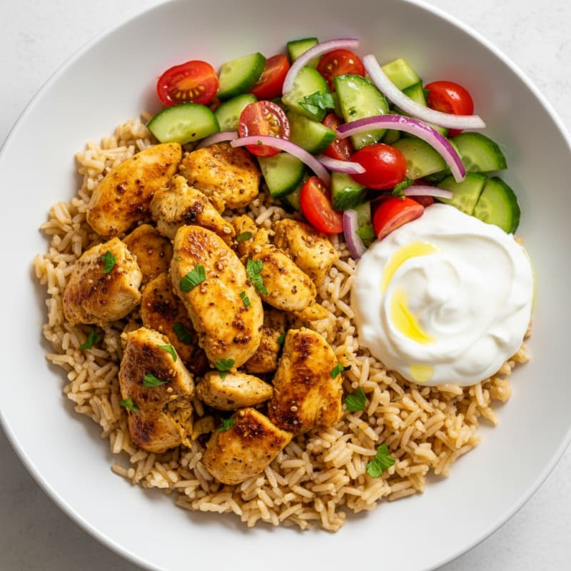 Chicken Shawarma Rice Bowl