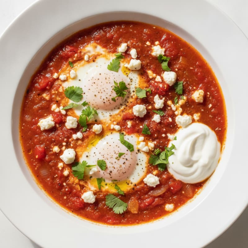 Authentic Shakshuka with Feta and Herbs