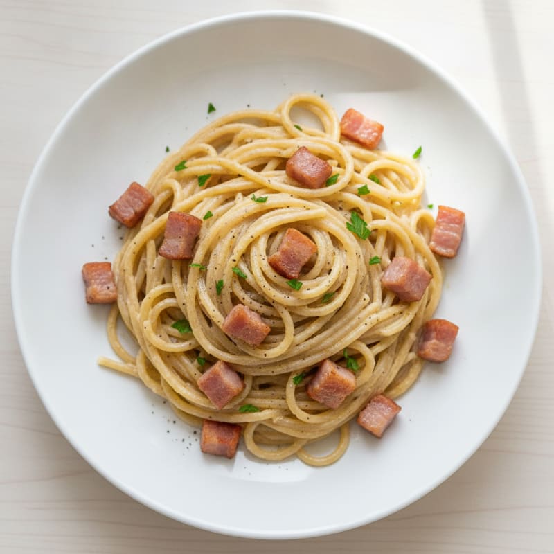 Classic Pasta Carbonara with Pancetta