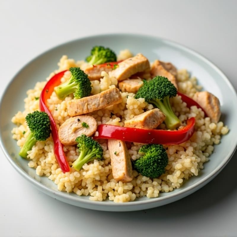 Cauliflower Rice Chicken Stir-Fry