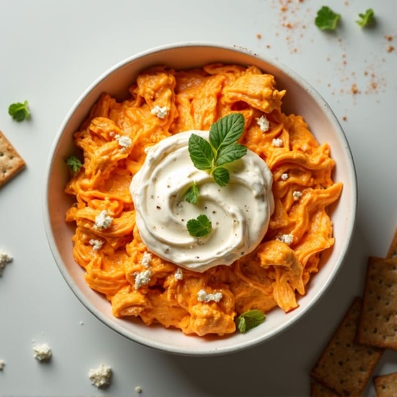 Creamy Greek Yogurt Buffalo Chicken Dip