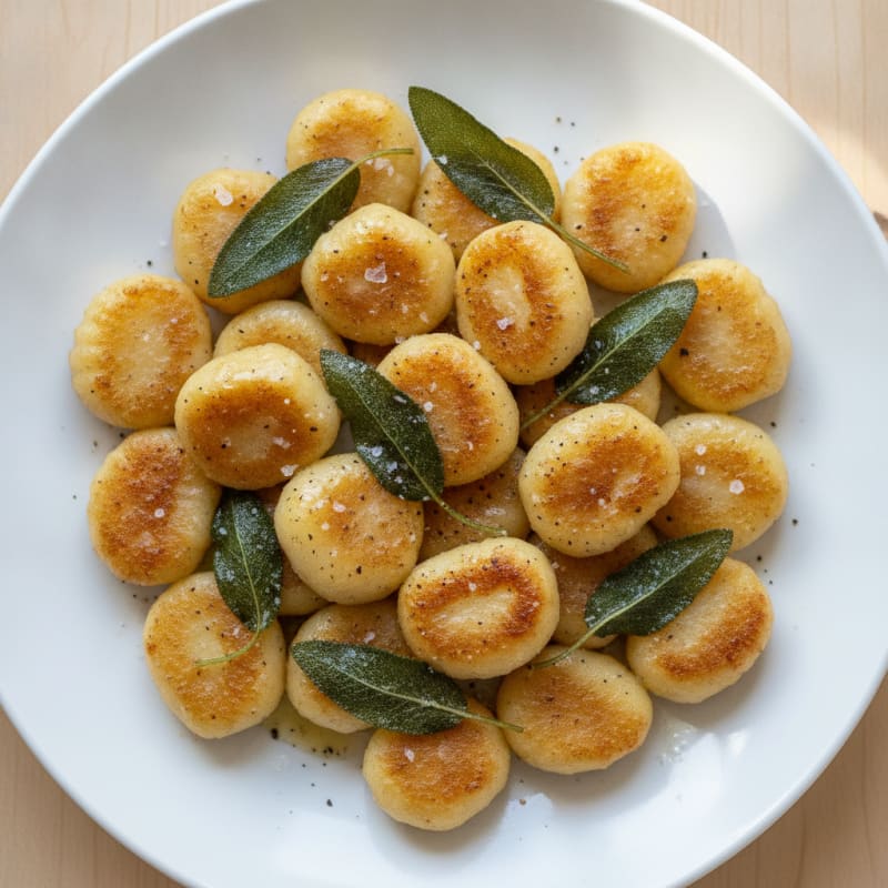 Ricotta Gnocchi with Sage Butter Sauce