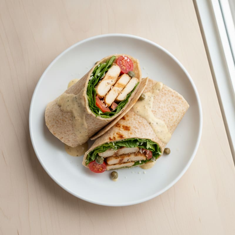 Tangy Chicken Caesar Wraps
