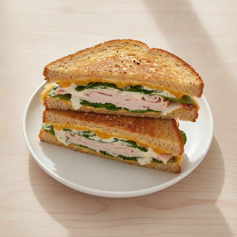 Gourmet Triple-Decker Grilled Cheese