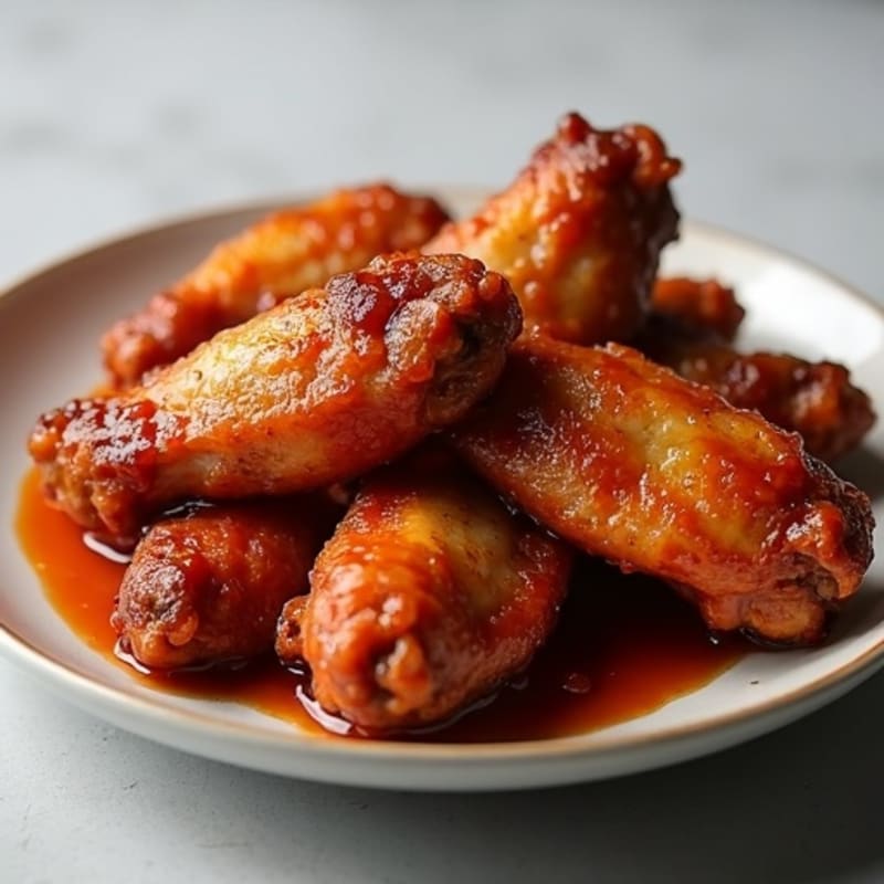 Crispy Spicy BBQ Chicken Wings