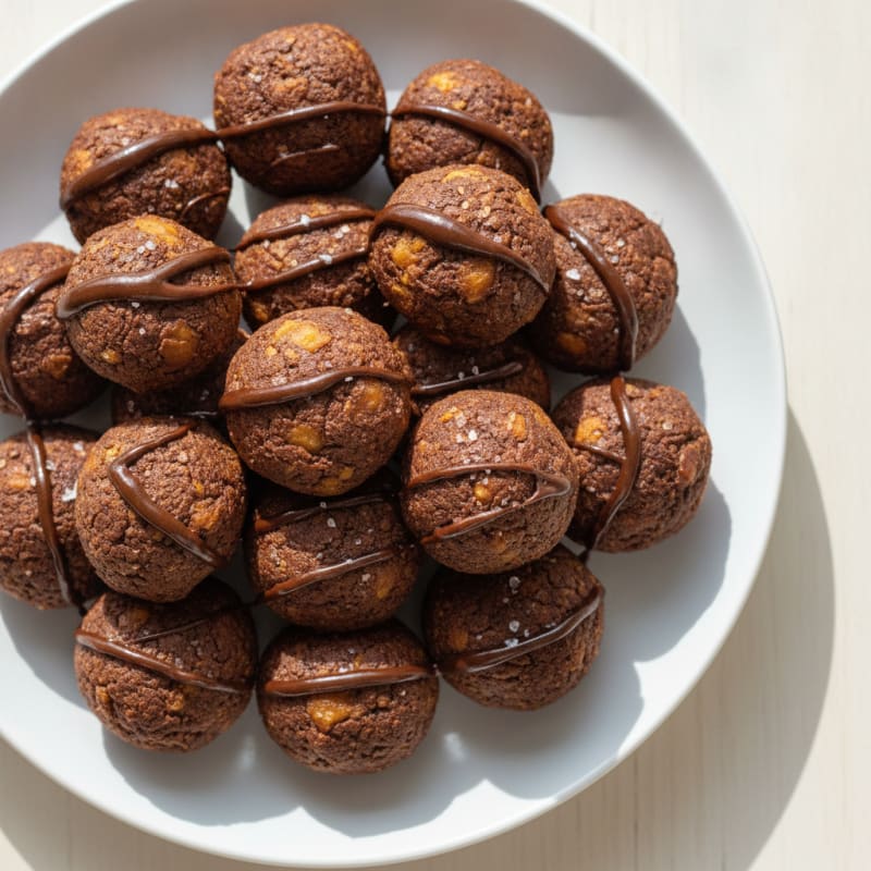 Chocolate Cinnamon Chickpea Date Bites