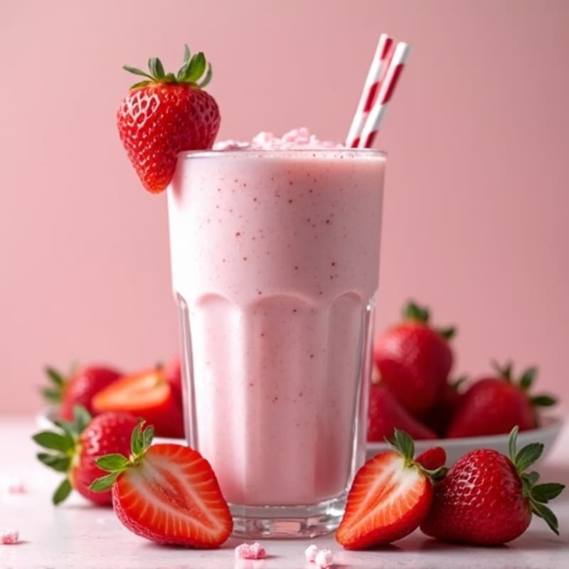 Creamy High-Protein Strawberry Shake