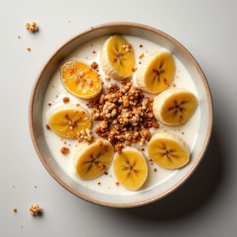 Caramelized Banana Creamy Protein Bowl